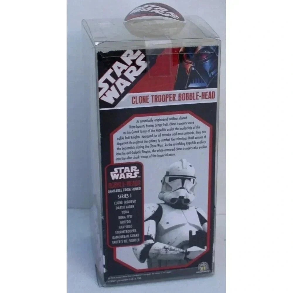 Vintage 2007 Funko Wacky Wobbler Star Wars Clone Trooper Bobble-Head Figure - Picture 4 of 4
